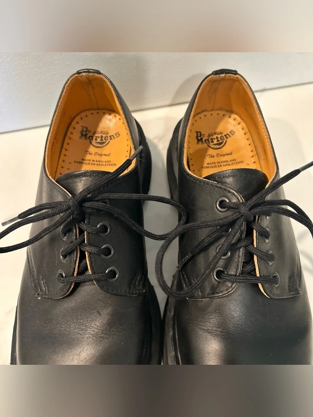 Dr. Martens Classic Black Leather Men’s Oxford Lace-Up Shoes Size 8 Men’s